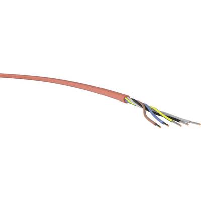 Elektrický kábel s viacerými farebnými žilami, viditeľné vrátane hnedých, modrých a žlto-zelených vodičov.