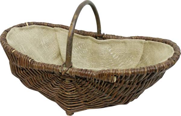 Siena Garden 01005.4/L Prútený kôš s jutou 55 x 29 x 24 cm, oválny 1 ks