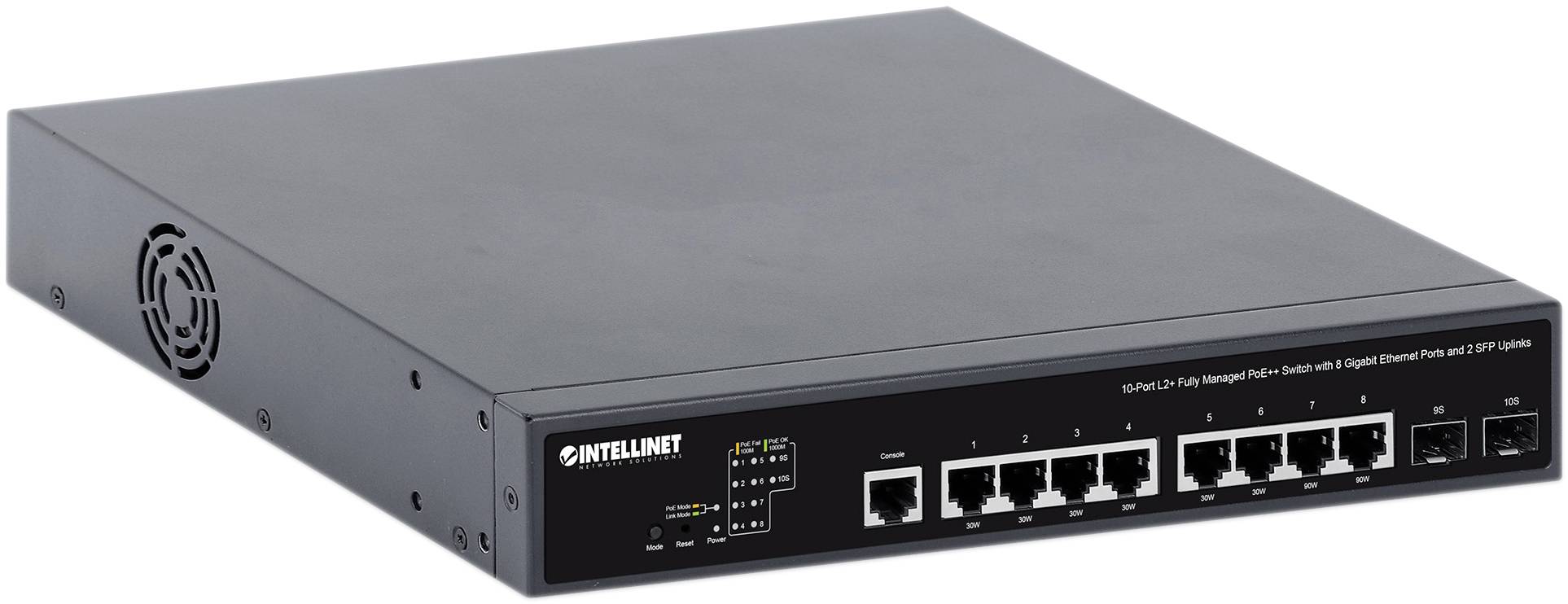 Intellinet 562003 Switch di rete da 19 10 / 100 / 1000 MBit/s IEEE 802.3bt, IEEE802.3af (15.4 W), IEEE802.3at (30 W)