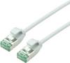 roline recycled material 21.45.3305 RJ45 sieťové káble, prepojovacie káble CAT 6A U/FTP 2.00 m sivá netienený, extrémne tenký, PVC plášť 1 ks