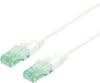 roline recycled material 21.45.3169 RJ45 sieťové káble, prepojovacie káble CAT 6A U/UTP 20.00 m biela netienený, PVC plášť 1 ks