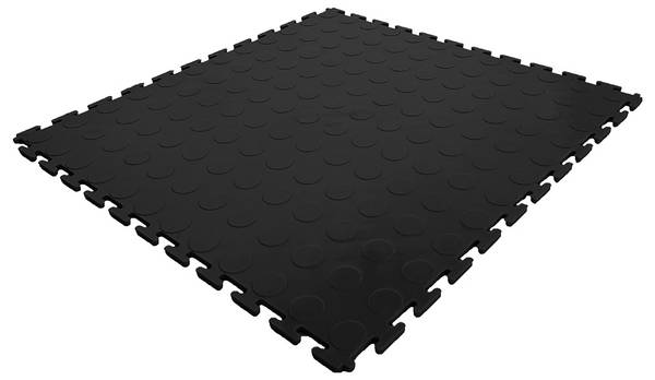 Kunzer 7GBEV10 Werkstattbodenfliese PP Schwarz Dielenské podlahové dlaždice PP (d x š x v) 510 x 510 x 7 mm 10 ks