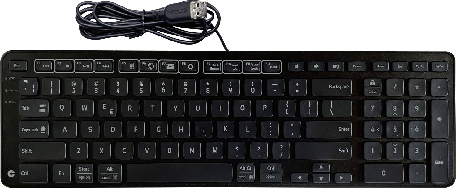 Contour Design Contour New Balance Tastatur wired US-L USB klávesnica US anglická, QWERTY čierna