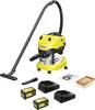 Kärcher Home & Garden WD 4-18 S Dual Battery Set V-20/22 1.628-626.0 Akumulátorový vysávač na mokré a suché vysávanie 380 W 20 l vr. 2 akumulátorov, Vr. nabíjačky, bezdrôtový