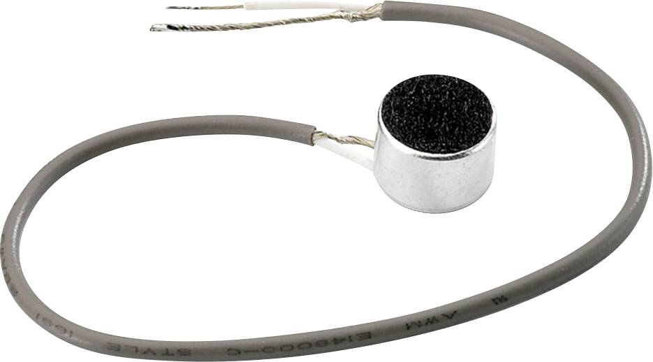 Monacor 0233670 Microfoonkapsel 1.5 - 10 V Frequentiebereik=50 Hz - 16000 Hz afbeelding