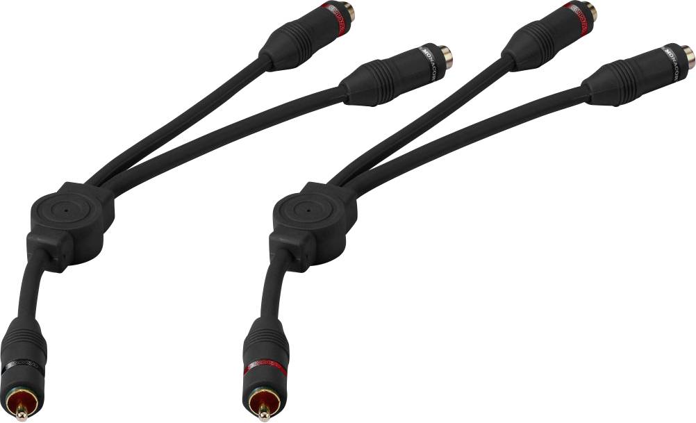 Monacor CBA-30/SW Audio Cavo adattatore [1x Spina RCA - 2x Presa RCA] 0.25 m