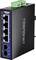 Priemyselný ethernetový switch s piatimi RJ45 portami a jedným optickým vláknovým pripojením. Ideálny pre robustné sieťové prostredia.