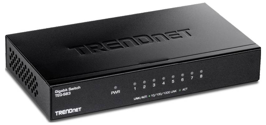 TrendNet TEG-S83 Netwerk switch afbeelding