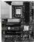 Základná doska s viacerými PCIe slotmi, štyrmi slotmi pre RAM, soketom pre CPU, HDMI portom a chladičmi. Model: PRO Z690-A.