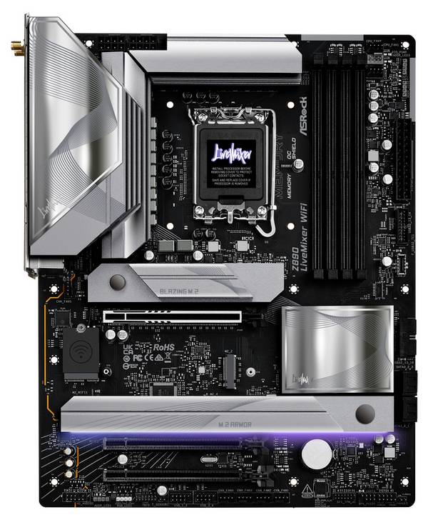 ASRock Z890 LiveMixer WiFi Základná doska Socket Intel® 1851 Tvarový faktor ATX Čipová sada základnej dosky Intel® Z890