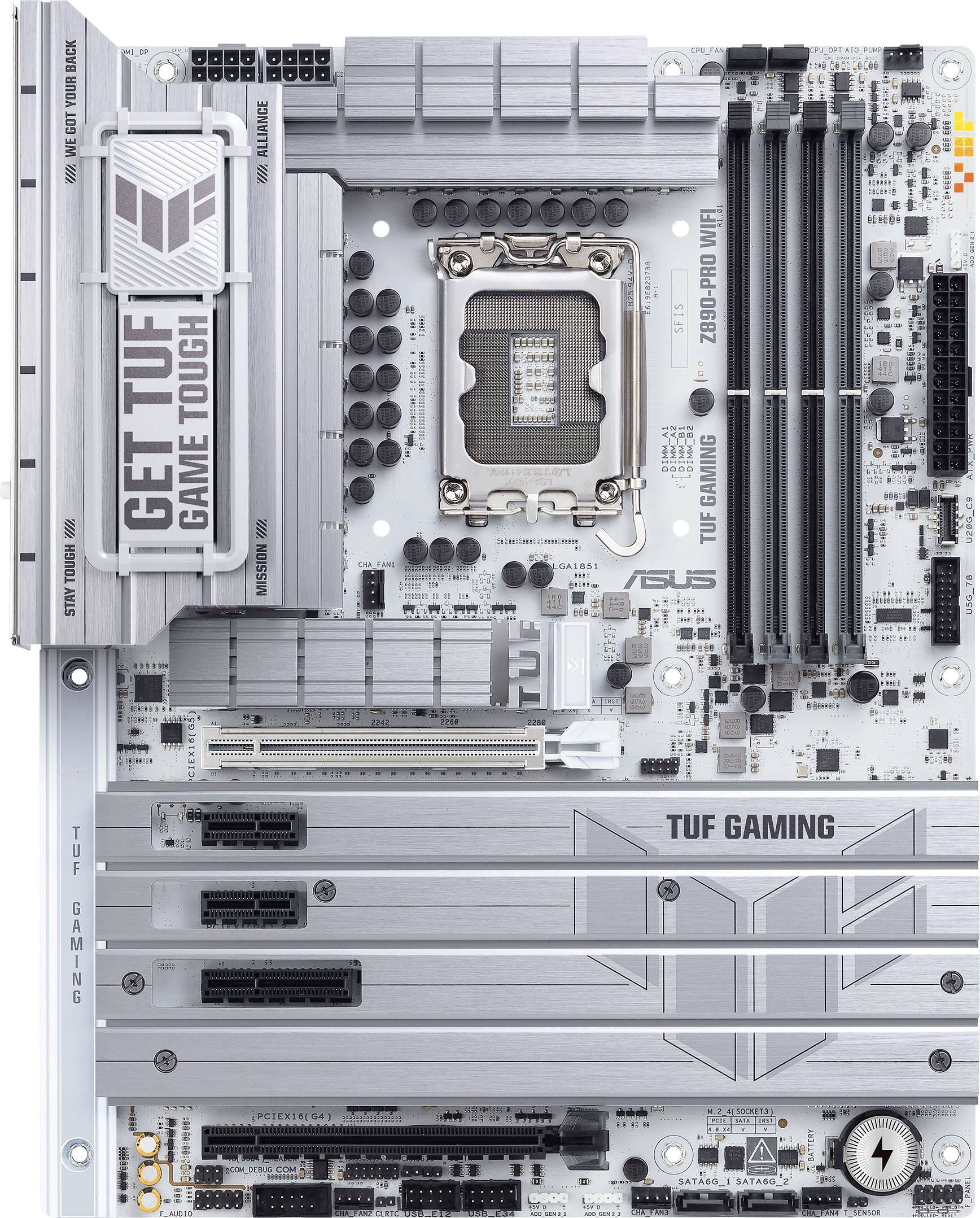 Asus TUF GAMING Z890-PRO WIFI Mainboard Attacco (PC) #####Intel® 1851 Fattore di forma (dettagli) ATX Chipset della scheda madre Intel® Z890