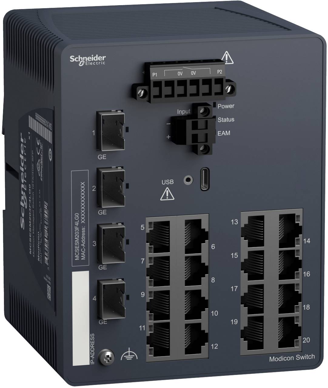 Schneider Electric MCSESM203F4LG0 Netwerk switch