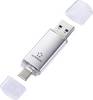 Renkforce RF-USBOS-230 USB flash disk 64 GB strieborná RF-6688140 USB-A, USB-C®