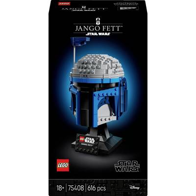 LEGO Súprava 75408: Helma Janga Fetta zo Star Wars, 616 dielov, vek 18+, oficiálna súprava s detailným modelom helmy.