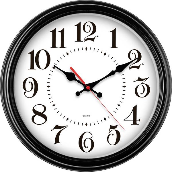 EUROTIME 80882-05 Quartz nástenné hodiny 31 cm  čierna