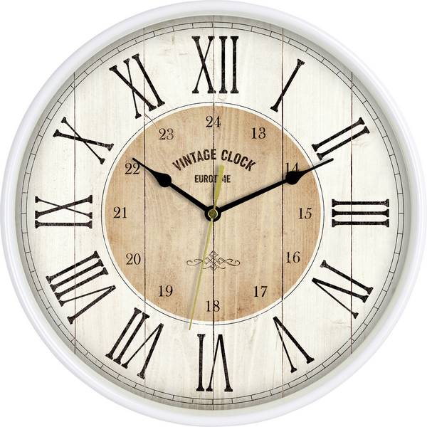 EUROTIME 81748-07 Quartz nástenné hodiny 30.5 cm  biela