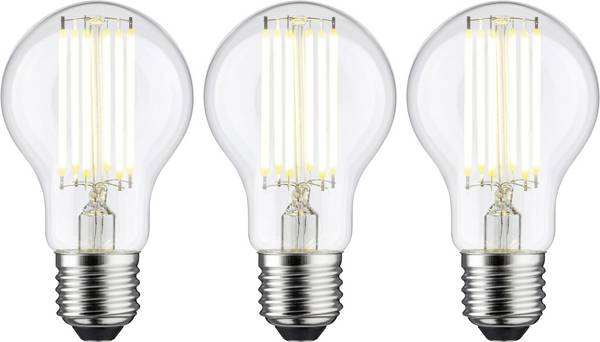 Paulmann 29220 LED  En.trieda 2021 A (A - G) E27  5 W teplá biela (Ø x v) 60 mm x 106 mm  3 ks