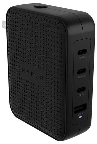Targus HyperJuice 145W Caricatore USB 140 W 1x 2 USB-A, 3x USB-C ® Nero GaN