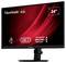 Monitor ViewSonic s 24-palcovou obrazovkou, červeným pozadím, symbolmi USB-C a docking stanice.