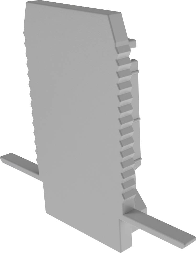 Deko Light 979201 Endkappe H-ET-03-10 Set 2 Stk, Grau Tappo per profilo Plastica (L x L) 37.5 mm x 25.5 mm 1 pz.