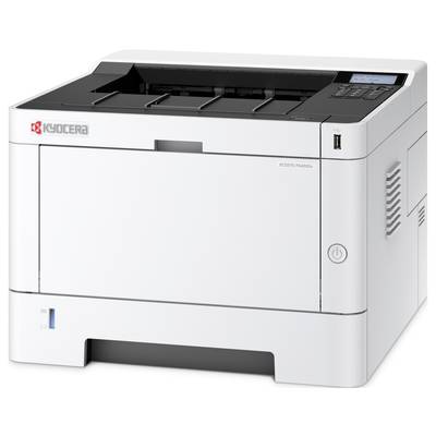 Biely kancelársky tlačiareň značky Kyocera, model ECOSYS P4060dn, s ovládacím panelom a zásobníkom papiera.