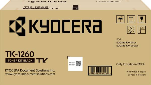 Kyocera TK-1260 náplň do tlačiarne originál  čierna Maximálny rozsah stárnek 10000 Seiten