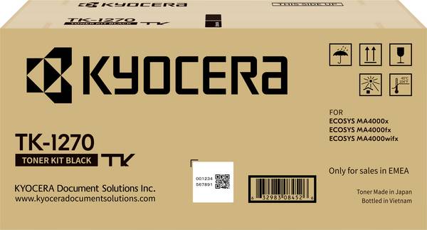 Kyocera TK-1270 náplň do tlačiarne originál  čierna Maximálny rozsah stárnek 10000 Seiten