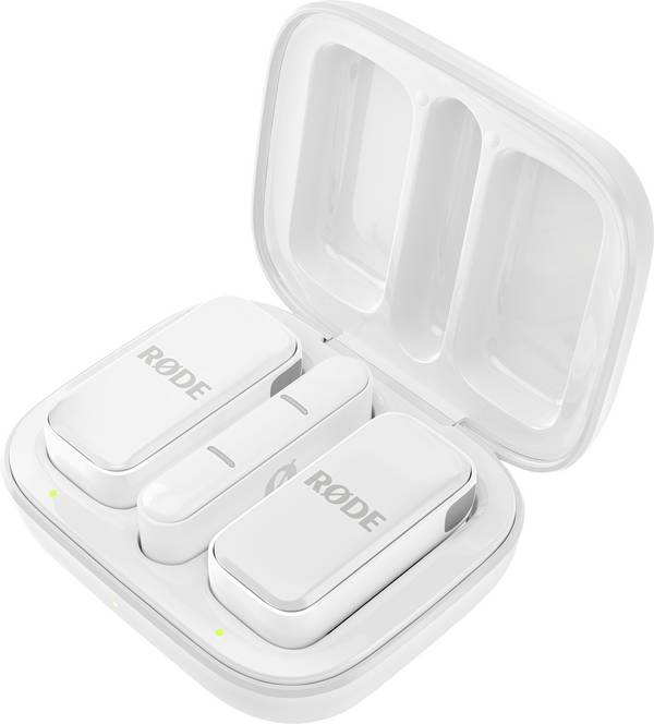 Rode Wireless Micro Lightning White nasadzovací sada bezdrôtového mikrofónu Druh prenosu:bezdrôtový vr. ochrany proti vetru
