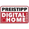 "Logo s textom: Cenový tip Digitálny Domov 2/2024" v čiernej a červenej farbe, symbol štylizovaného domu.