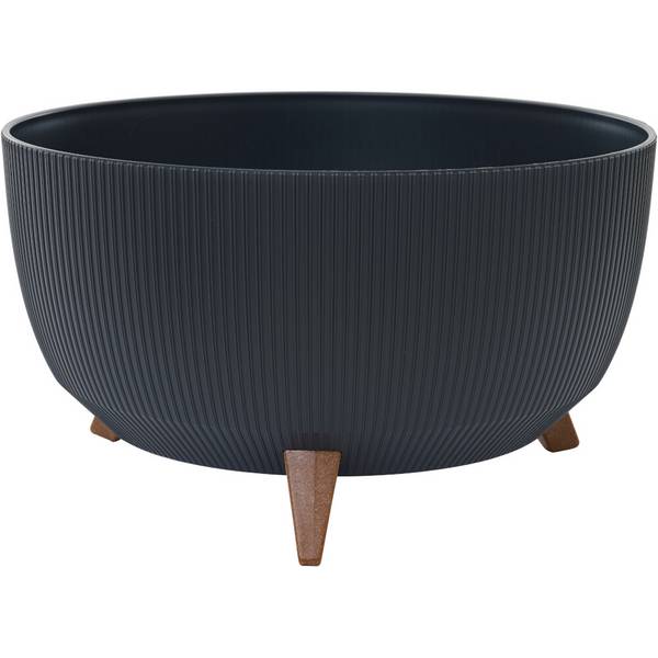 Siena Garden OSLO STRIPE LA961-82 Nádoba na rastliny polypropylen antracitová