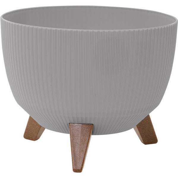 Siena Garden OSLO STRIPE LA963-27 Nádoba na rastliny polypropylen sivá