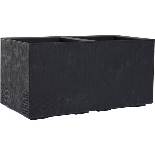 Siena Garden FARO STONE LA936-71 Box na rastliny polypropylen betónová optika, čierna