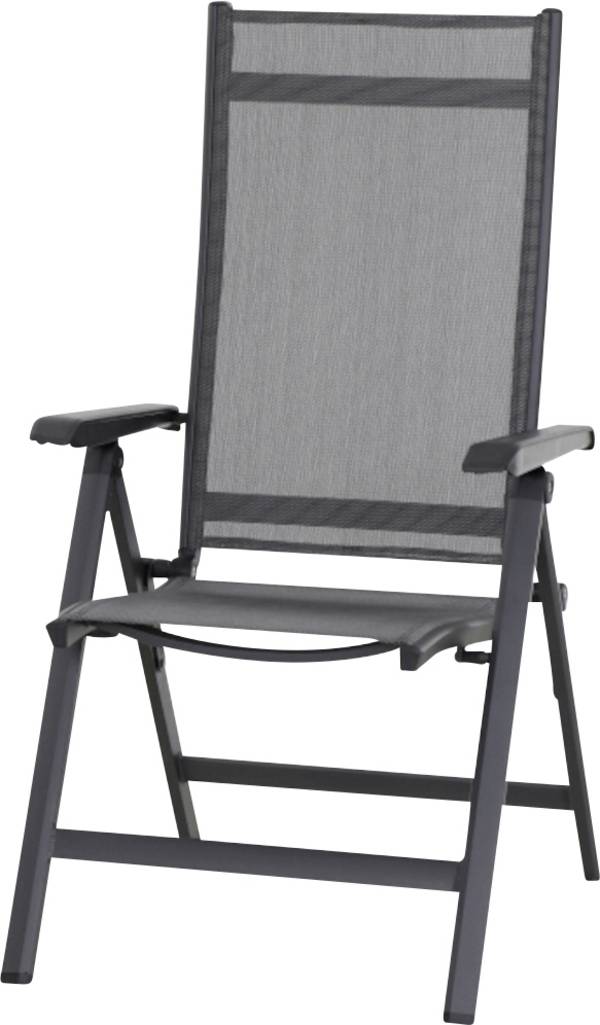 Siena Garden Tesoro M29543 záhradné stoličky hliník, plast antracit (matný), čierna, strieborná