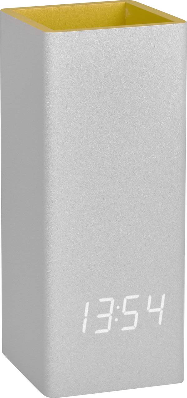 TFA Dostmann 60.2041.15 Quartz stolové hodiny sivá, žltá