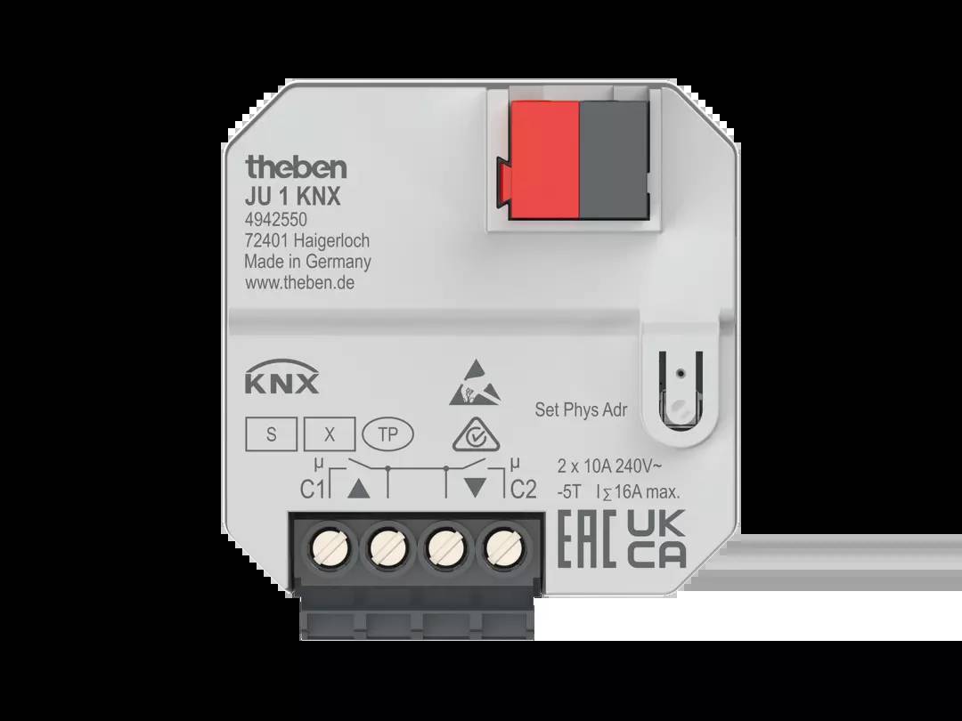 Theben 4942550 Attuatore per tapparelle JU 1 KNX