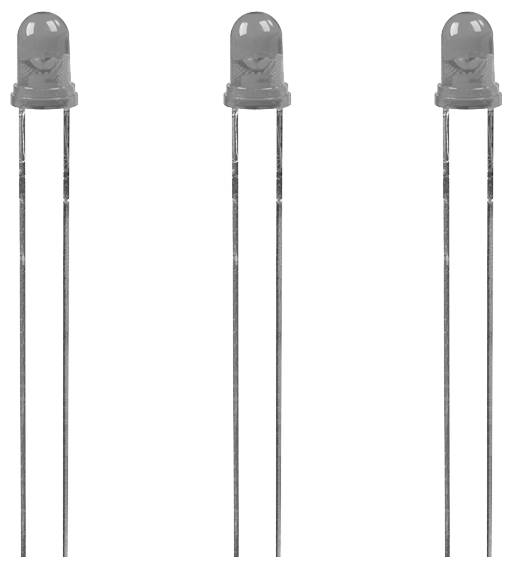 Lite-On LTL1CHEE Diodo LED Rosso Rotondo 3 mm 19 mcd 45 ° 20 mA 2.0 V Bulk