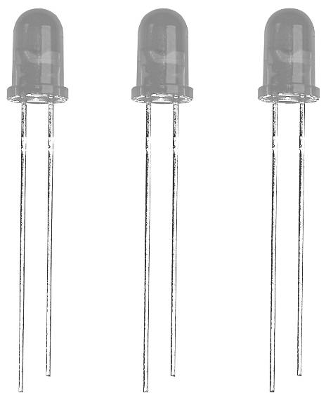 Lite-On LTL307E Diodo LED Rosso Rotondo 5 mm 19 mcd 50 ° 20 mA 2.0 V Bulk