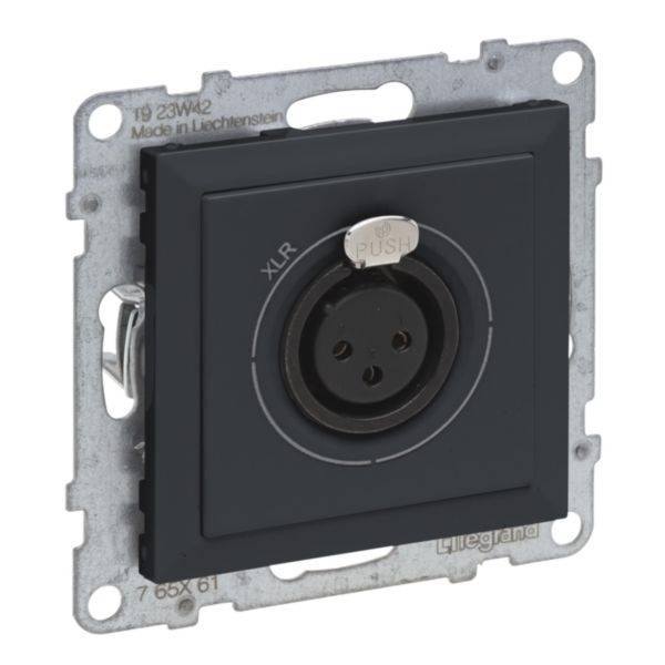 Legrand  vložka XLR zásuvka  antracitová 765461