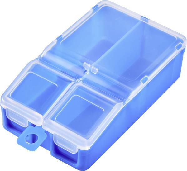 TRU COMPONENTS TC-ERB-9055 krabička na drobné súčiastky (d x š x v) 113 x 60 x 30 mm Priehradiek: 2 variabilné rozčlenenie