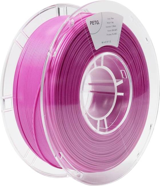 Maertz PMMA-1011-010 PMMA-1011-010 vlákno pre 3D tlačiarne PETG plast chemicky odolné 1.75 mm 1000 g ružová 1 ks