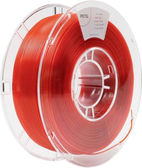 Maertz PMMA-1011-011 PMMA-1011-011 vlákno pre 3D tlačiarne PETG plast chemicky odolné 1.75 mm 1000 g oranžová  1 ks