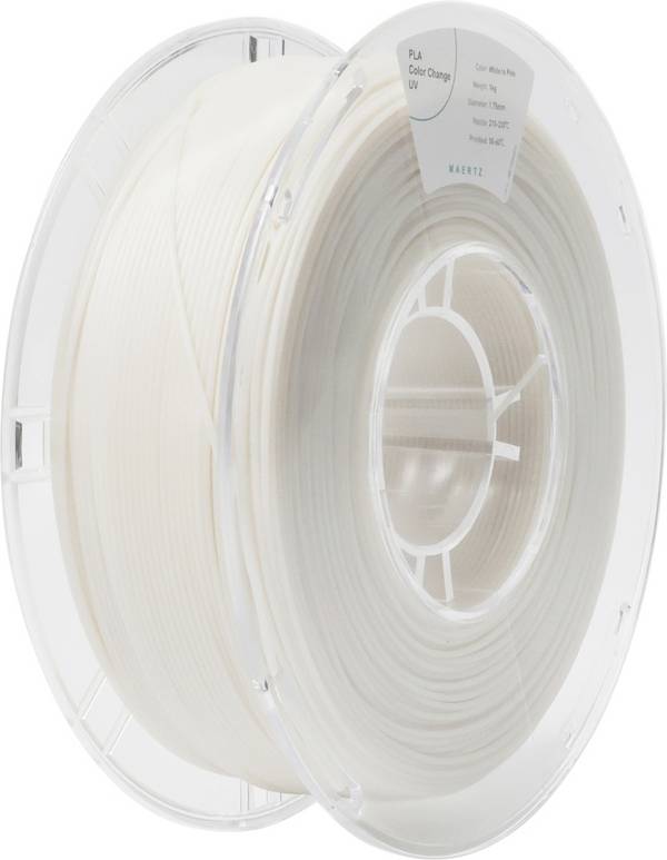 Maertz PMMA-1017-003 PMMA-1017-003 vlákno pre 3D tlačiarne PLA UV změna barvy striedanie farieb 1.75 mm 1000 g biela, ružová  1 ks