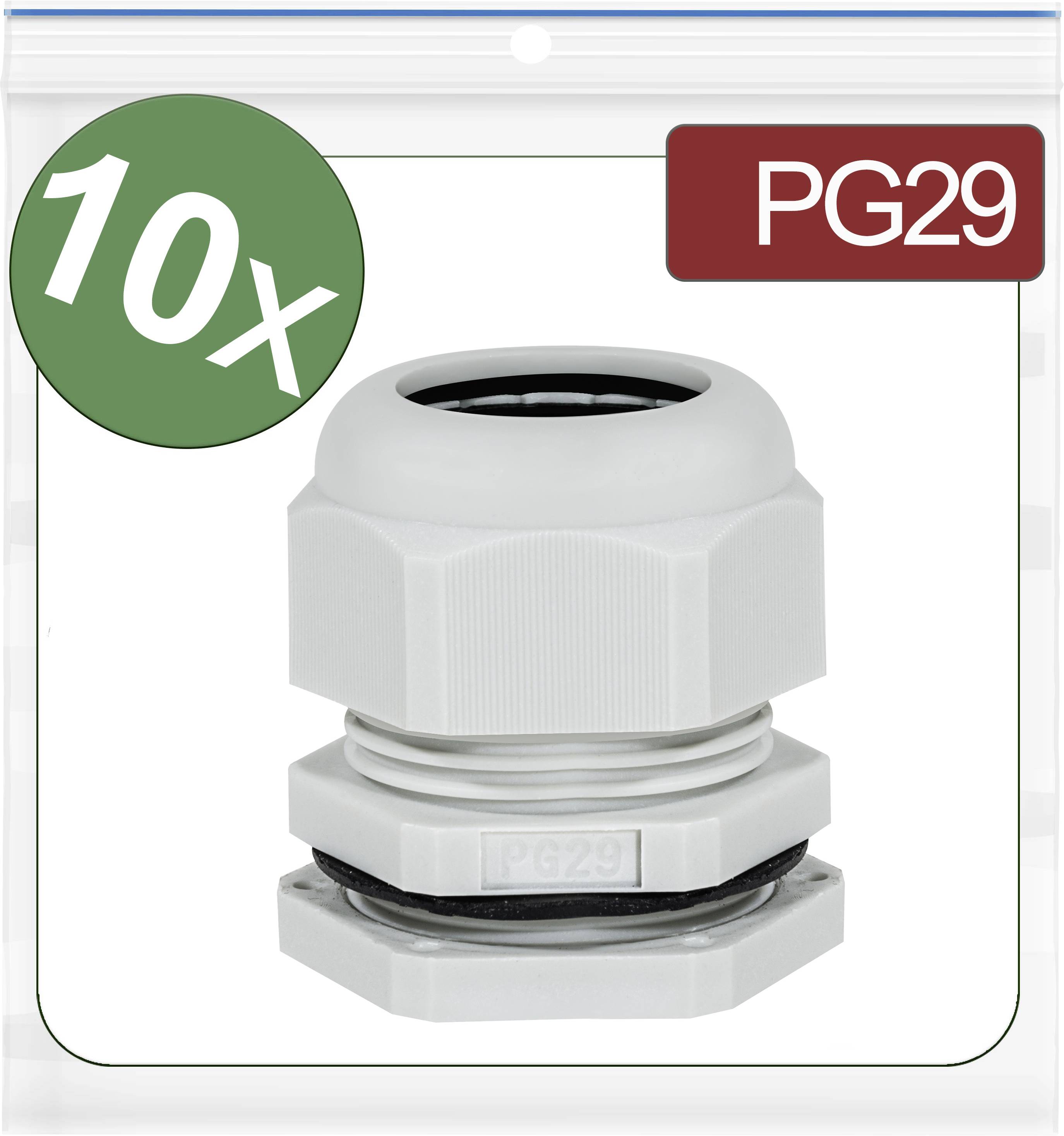 Quadrios 24CA399 káblová priechodka, 24CA399, od 18 mm, do 25 mm, PG29, 10 ks