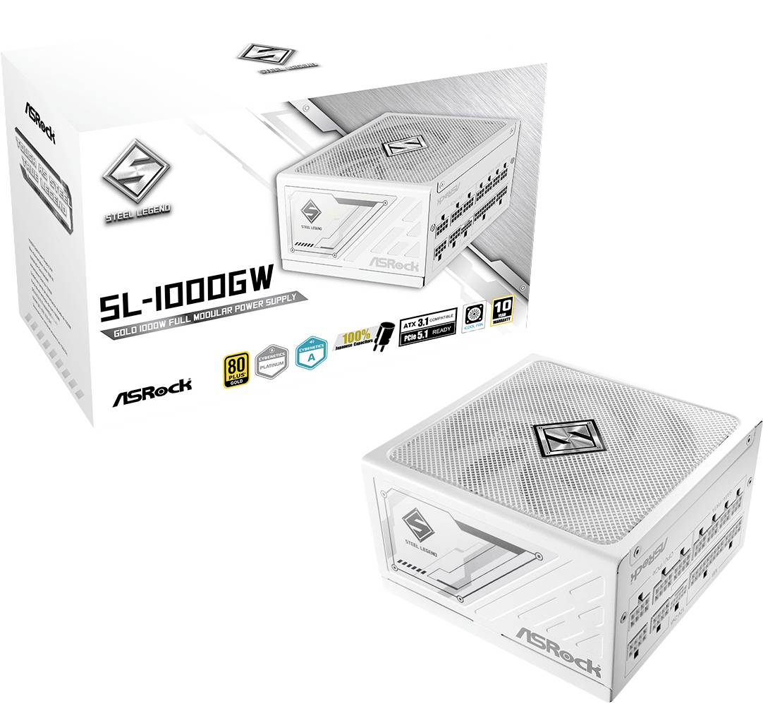 ASRock Steel Legend SL-1000GW sieťový zdroj pre PC 1000 W ATX 80 PLUS® Gold-0