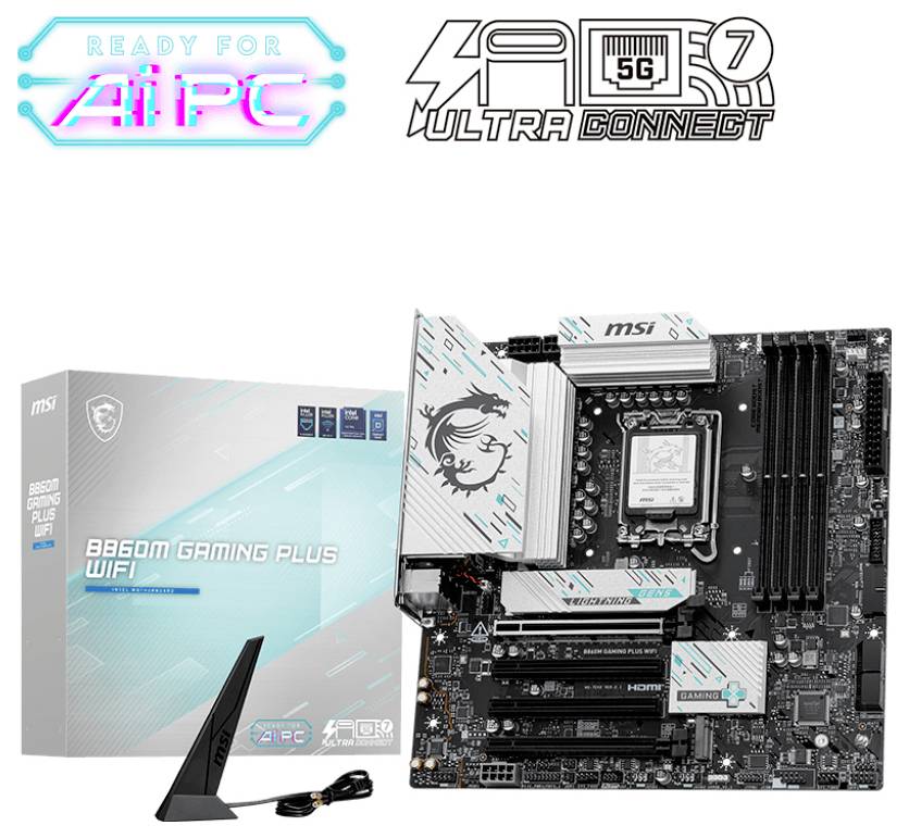 MSI B860M Mainboard Fattore di forma (dettagli) Micro-ATX Chipset della scheda madre Intel® B860