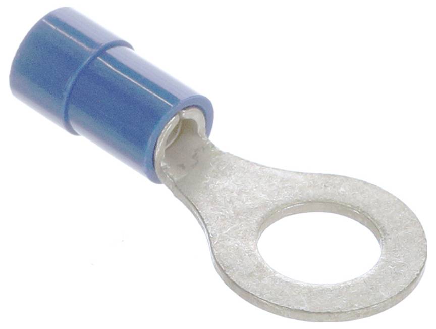 Molex 19070-0075 Ringkabelschoen Verzilverde contacten Dwarsdoorsnede (max.): 2 mm&sup2; Volledig ge&iuml;soleerd Blauw 1 stuk(s) Carton