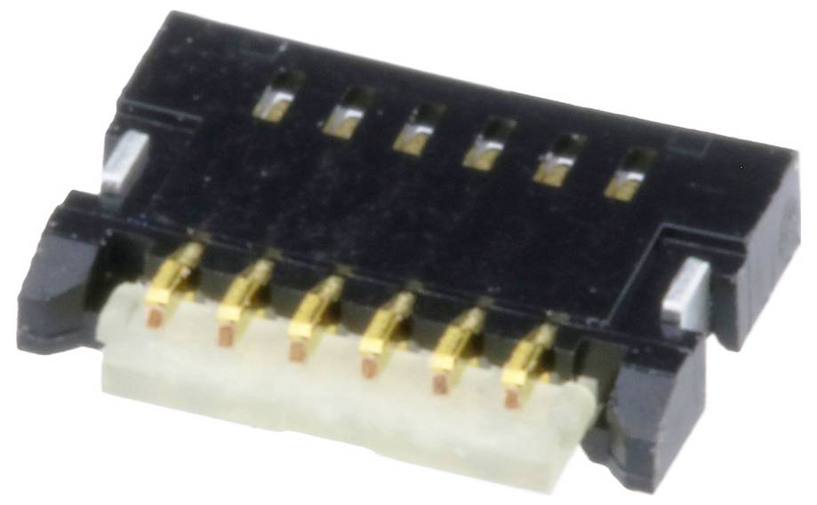 Molex 501461-0691 FFC/FPC-aansluiting Totaal aantal polen: 6 Rastermaat: 0.50 mm Inhoud: 1 stuk(s) Tape on Full reel