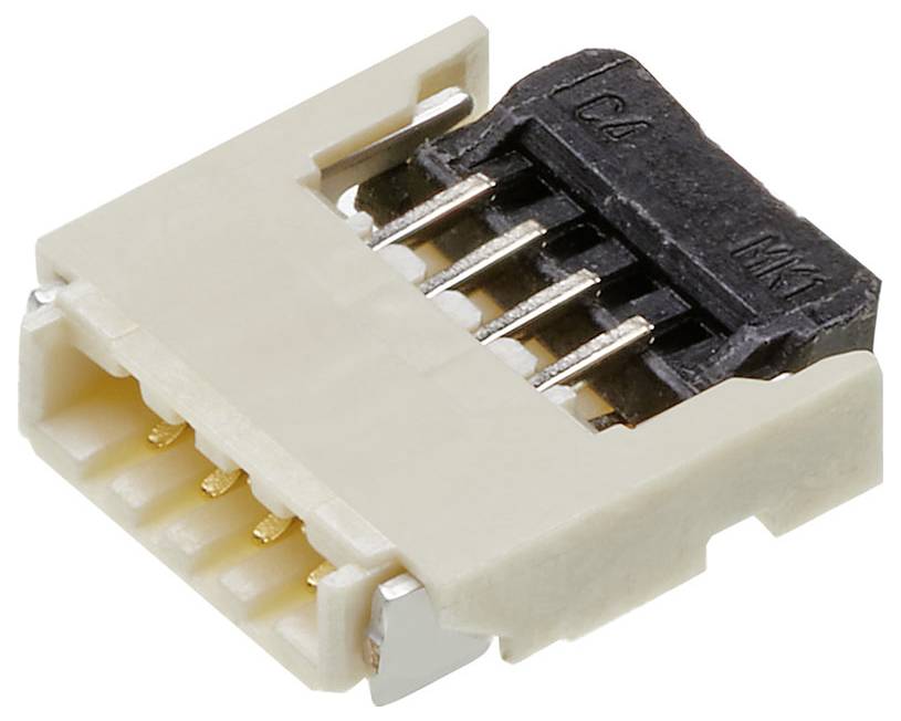 Molex 503480-0440 FFC/FPC-aansluiting Totaal aantal polen: 4 Rastermaat: 0.50 mm Inhoud: 1 stuk(s) Tape on Full reel