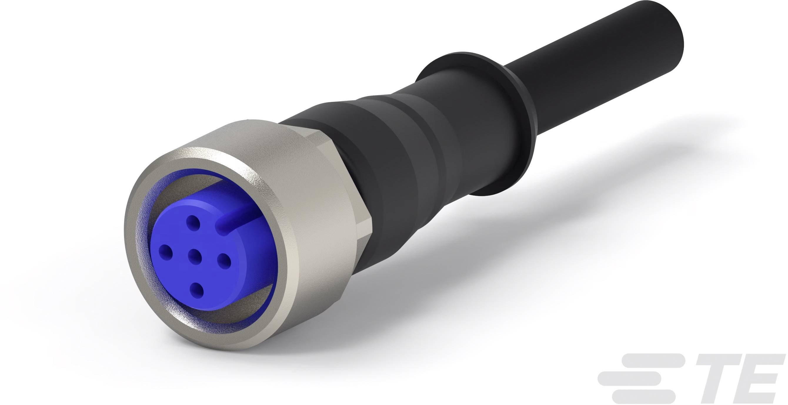 TE Connectivity upravený zástrčkový konektor pre senzory - aktory, 2273049-2, 3 m, 1 ks-0