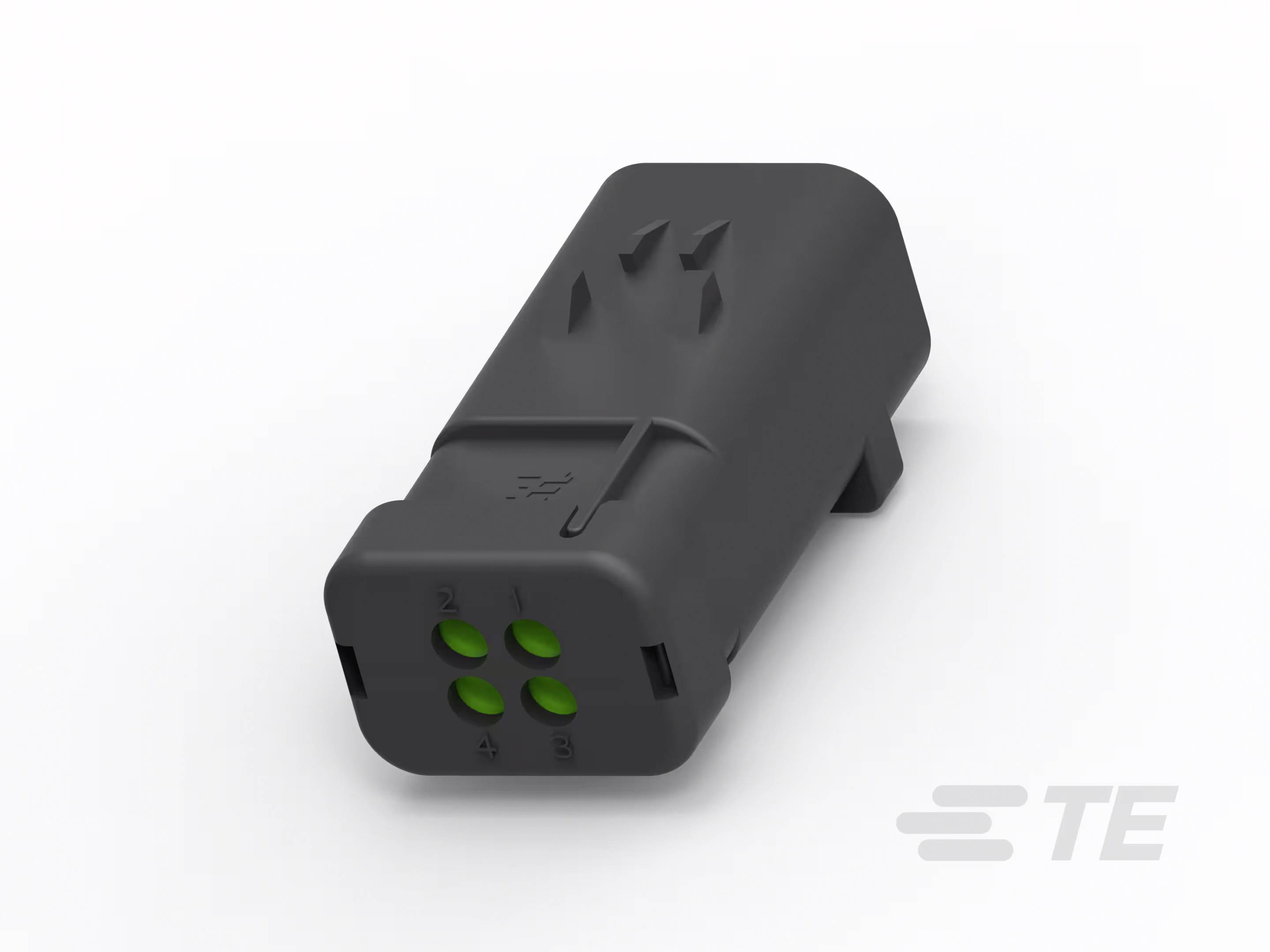 TE Connectivity 1717674-4 Printplaatconnector AMPSEAL16 Totaal aantal polen: 4 Rastermaat: 5.3 mm Inhoud: 1 stuk(s) Bag